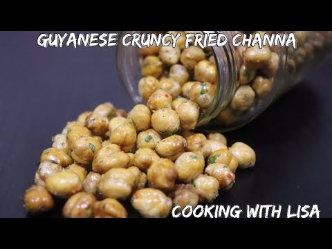 Guyanese Cruncy Fried Channa 🇬🇾 (Guyanese Snack) || Cooking with Lisa