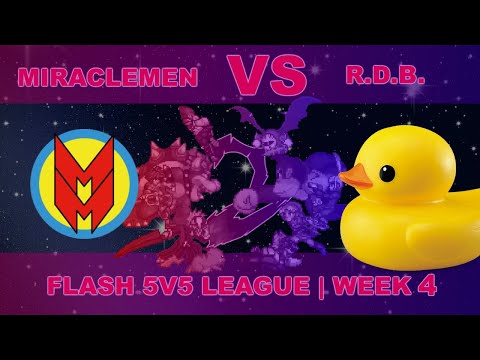 Flash 5v5 League - Rubber Ducky Brigade vs The Miracle Men - Week 4