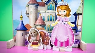 Sofia the First Playhouse Castle Magnetic Dress-Up Dolls