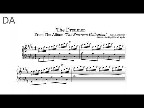 Keith Emerson - "The Dreamer" Transcription