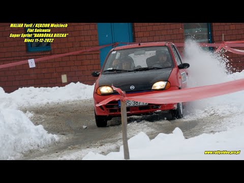 MALIAR Yurii / KĘDZIOR Wojciech - Fiat Seicento - Super Sprint "BARBÓRKA BIECKA" Biecz 11-12-2022