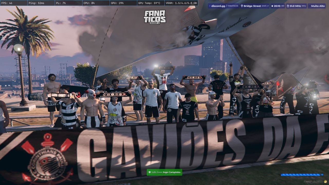 FANATICOS GTA RP (GDF CONTRA  MANCHA VERDE ) COPINHA