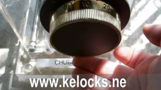 Dialing a 4 number combination safe lock