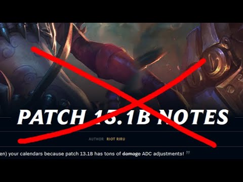 Yuumi Strong again? - Entire Patch 13.1B got Deleted!