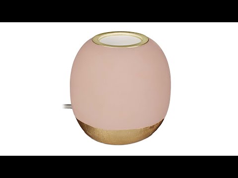 Dekoleuchte aus Beton Gold - Grün - Eisen - Beton - 9 x 9 x 9 cm