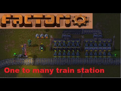 Factorio - One to many train station tutorial