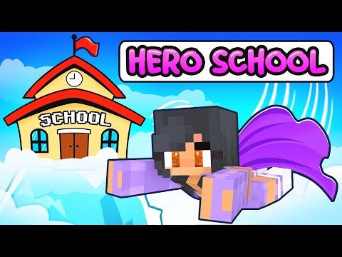 APHMAU's First Day of SUPERHERO SCHOOL in Minecraft! - Parody Story (Ein, Aaron, KC GIRL)