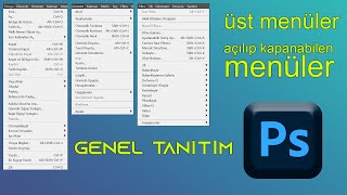 Photoshop Üst Menülerin Tanıtımı.Photoshop Dersleri.Photoshop Eğitim Seti.
