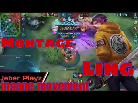 LING MONTAGE - FREESTYLE,FAST COMBO & INSANE MOVEMENT| Jeber Playz | MOBILE LEGENDS BANG BANG.