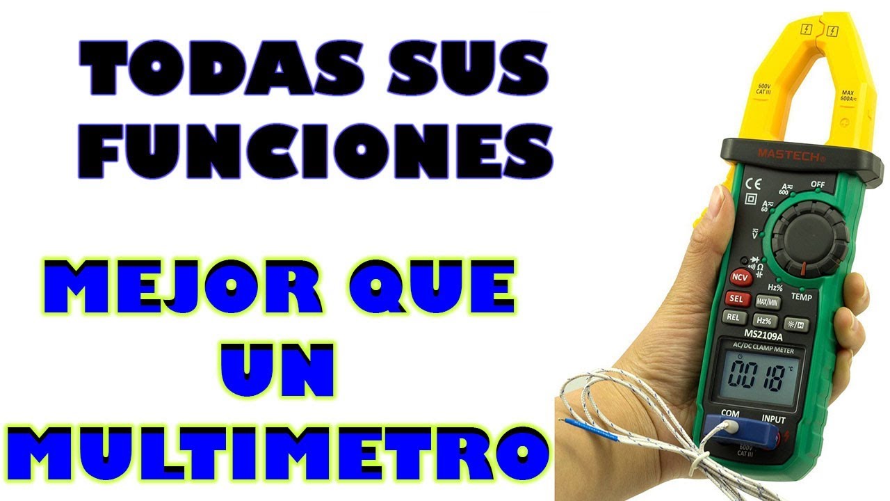TODAS LAS FUNCIONES DEL MULTIMETRO MAS PINZA AMPERIMETRICA | JC AUTOS