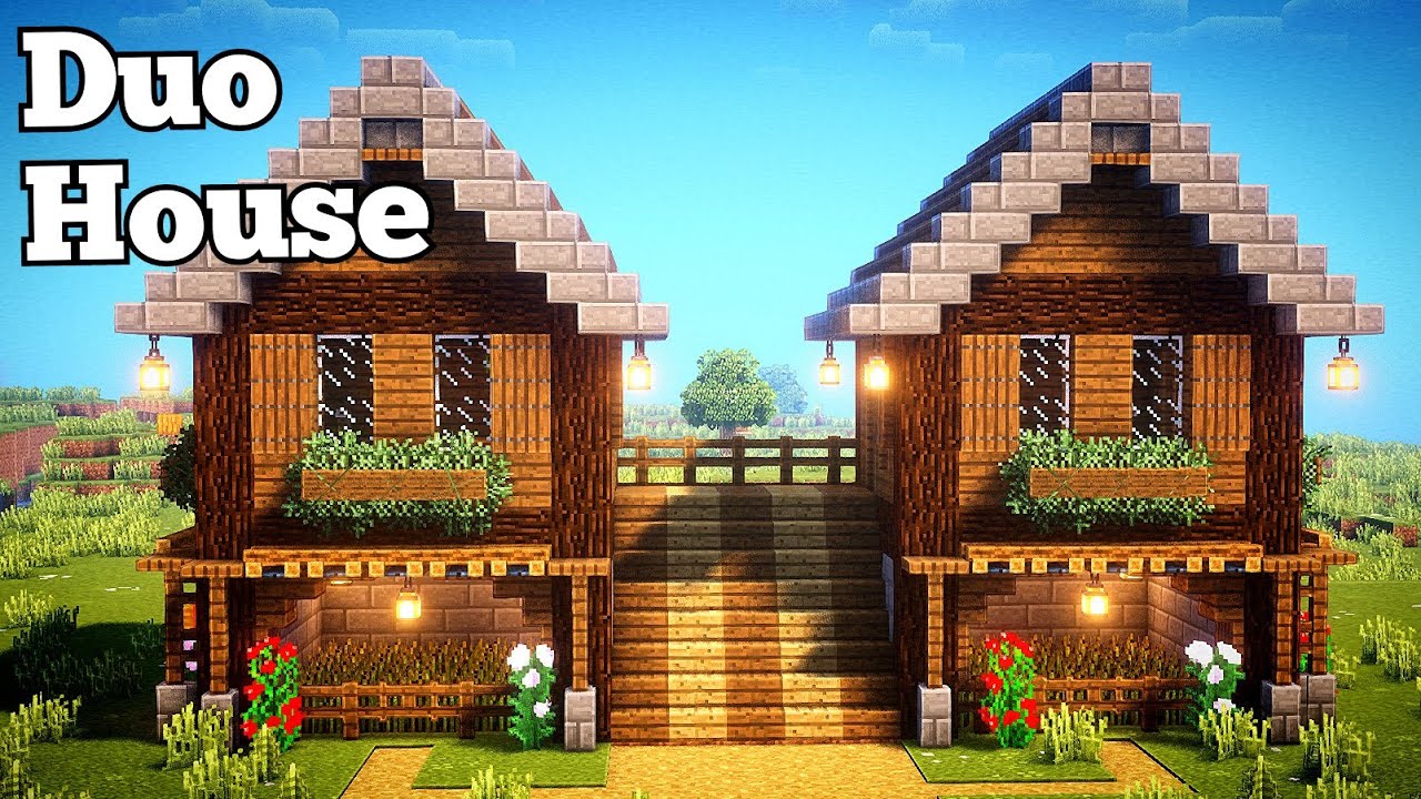 Minecraft Duo Survival House Tutorial – Build This With Your Friend!