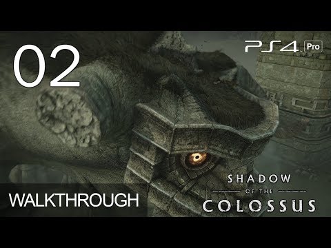 Shadow of the Colossus Chapter 2 Colossus 2 Quadratus Walkthrough PS4 Pro Gameplay