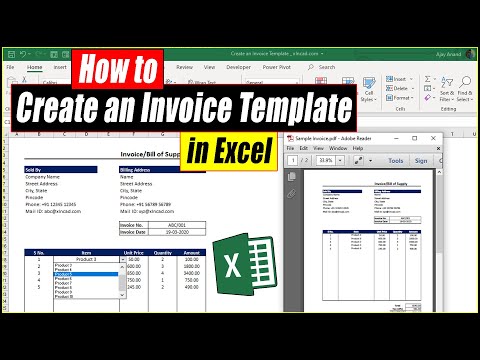 How to create a GST Bill format in Excel