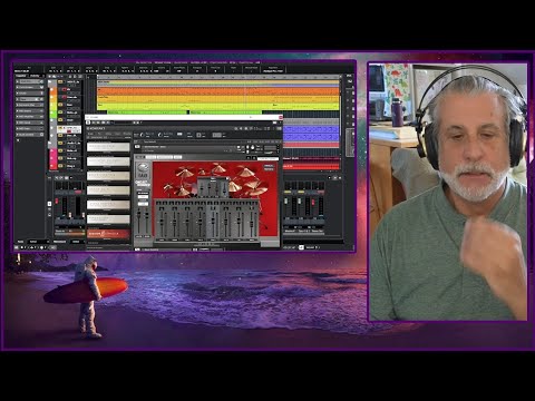 Programming Drums, Getting Guitar Sounds and pre-mixing for 80's Rock Style Guitar Backing Track