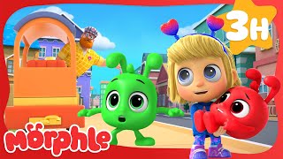 Morphle & Orphle Ride the Train! | Morphle | Cool Kids Cartoon | 3 Hours of Episodes