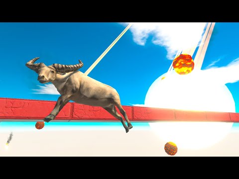 Quickly Cross the Track of Four Traps - Animal Revolt Battle Simulator