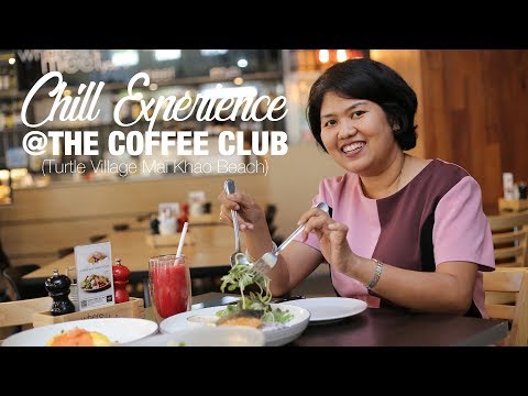 Experiência relaxante no THE #COFFEECLUB (Turtle Village Mai Khao Beach)