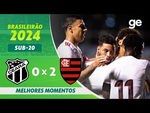 Best moments of Flamengo's 2x0 Ceará under-20 classification
