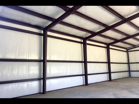 Single Layer Insulation Systems for Metal Buildings