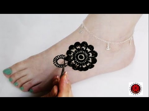 easy and simple foot mehndi design by rang e art