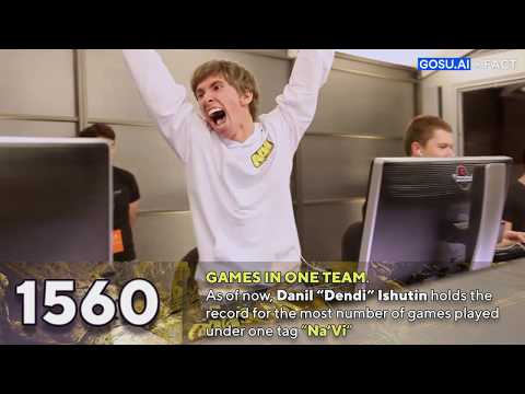 DANIL “DENDI” ISHUTIN - THE RECORD FOR THE MOST NUMBER GAMES PLAYED UNDER ONE TAG