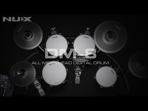 Newest! Nux DM8 all Mesh head digital drum 9 Pieces Electronic Drum Kit image 13