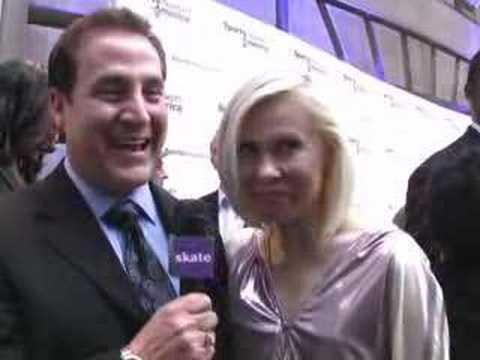 Oksana Baiul @ opening of Sports Museum of America in NYC