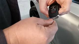 Use the Honda Civic  "  Hidden Key Cylinder "  When Car  Battery and FOB battery are Dead  to Enter