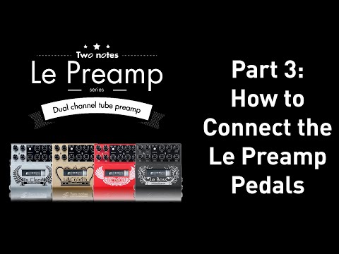How to connect Two notes' guitar preamps.