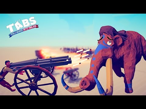 20x Gatling Guns VS 50x Every Factions Best Unit! (TABS)