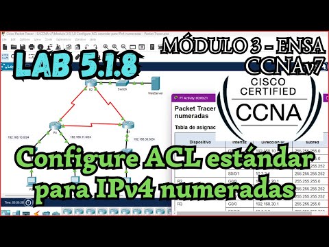 5.1.8 Packet tracer - Configure ACL estandar para IPv4 numeradas (Resolucion)