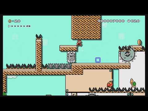 Mario Maker 2 - Thwomp High Speed Chase