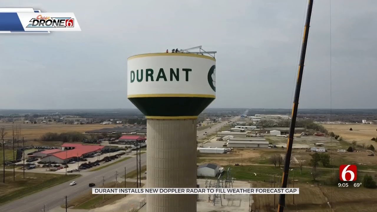 Durant Installs New Doppler Radar To Fill Weather Forecast Map