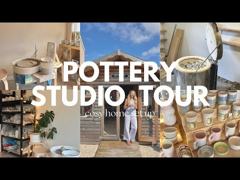pottery studio tour 💌 tips on setting up a cosy home studio