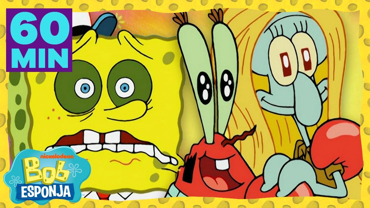 Bob Esponja | O Melhor da 5ª Temporada de Bob Esponja em 1 Hora! Parte 1 | Bob Esponja em Português