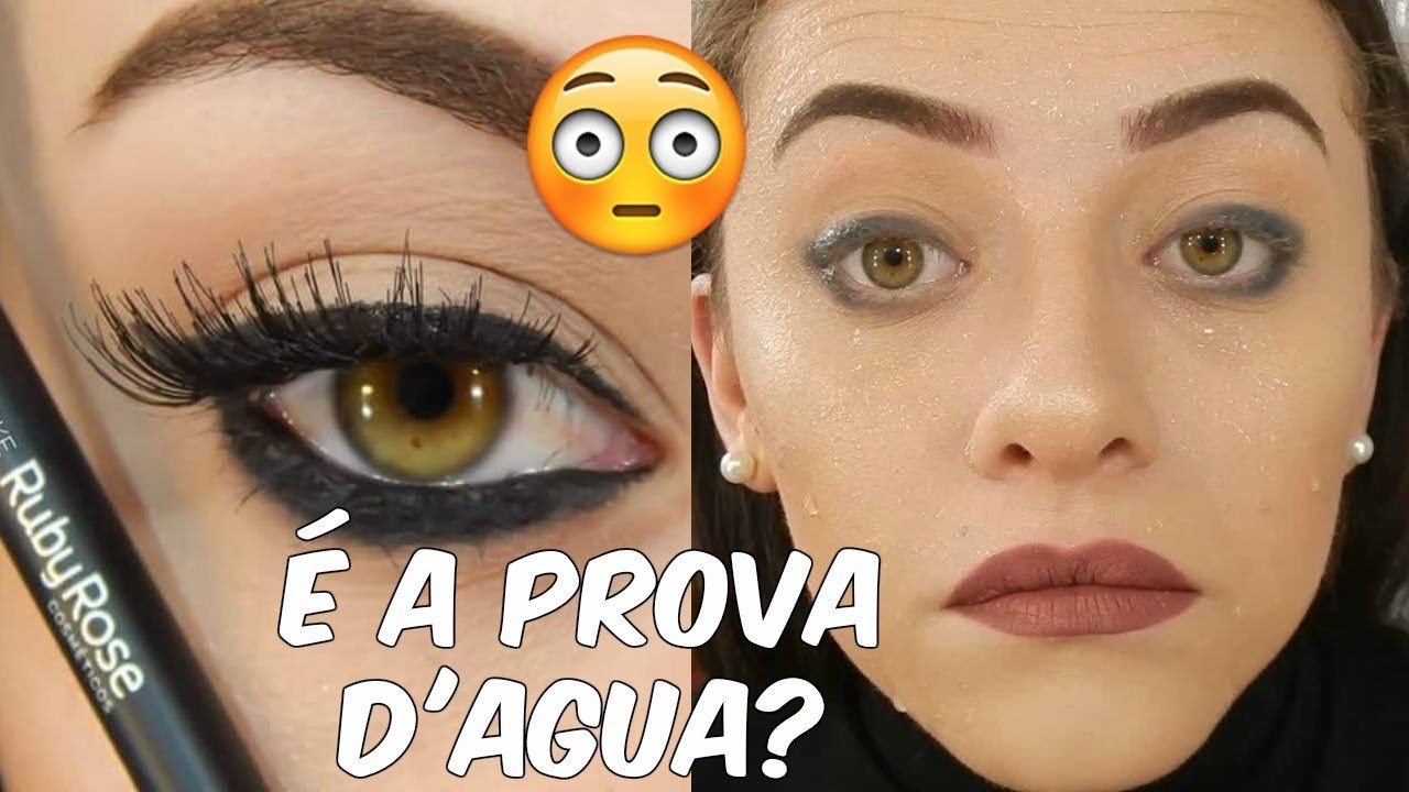 TESTEI: NOVO LÁPIS A PROVA D'ÁGUA RUBY ROSE
