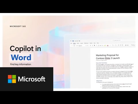 Locate Key Information Using Copilot in Word Feature