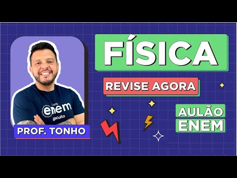 AULÃO DE FÍSICA PARA O ENEM: Resumo dos 10 temas que mais caem na prova. Prof Antônio Martins Tonho