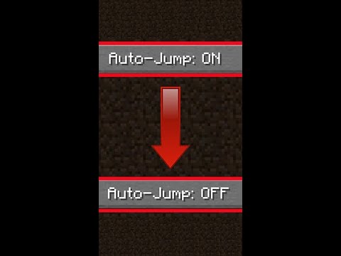 Disable AutoJump In Minecraft #shorts