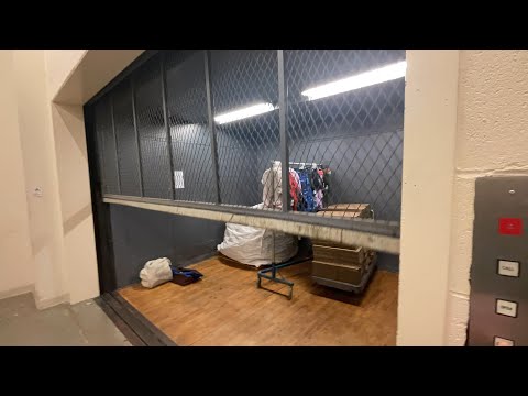 AMAZING Montgomery G&P Dry-Powered Hydraulic Freight Elevator @ Von Maur - Greenwood, IN