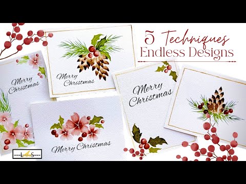 ¡TODO lo que necesitas para dominar las infinitas posibilidades de tarjetas navideñas! ¡Ideas fác...