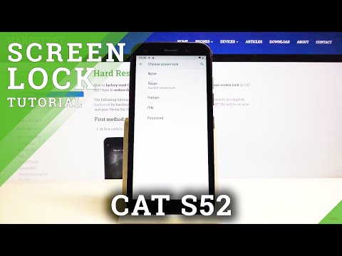 How to Change Lock Method in CAT S52 - PIN, PATTERN or PASSWORD