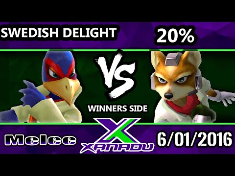 S@X 152 SSBM Tournament - Swedish Delight (Sheik, Falco) Vs. 20 (Fox)