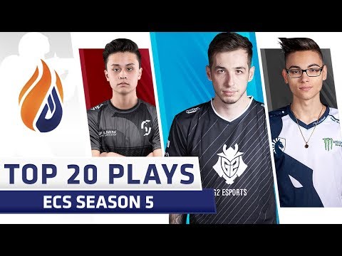 Top 20 Plays of ECS Season 5 - Feat. kennyS, Twistzz, Stewie2k!