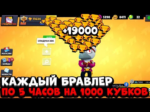 САМОЕ БЫСТРОЕ ПРОХОЖДЕНИЕ / *РУБРИКА СПИДРАН 30К* СПИДРАН с 0 до 30К КУБКОВ В БРАВЛ СТАРС