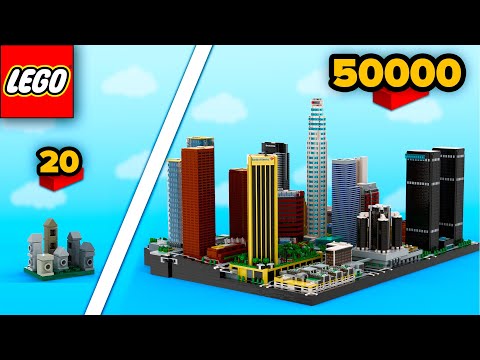 LEGO CITIES From 20 to 50,000 Parts | Comparison