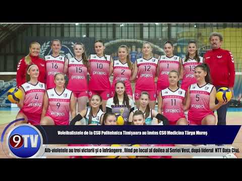 Voleibalistele de la CSU Politehnica Timișoara au învins CSU Medicina Târgu Mureș