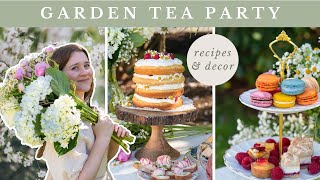 a whimsical cottagecore garden tea party 🫖🎂🌸 recipes &amp; decor ideas