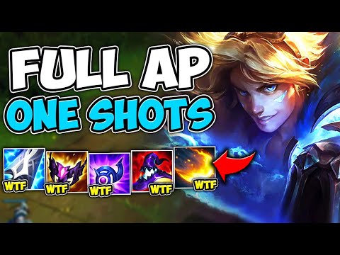 TURN HEALTHBARS TO DUST WITH FULL AP EZREAL (ULT DOES 3000) - League of Legends