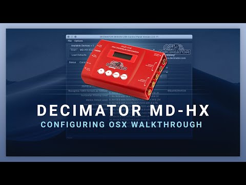 Decimator MD-HX - Configuring on OSX walkthrough